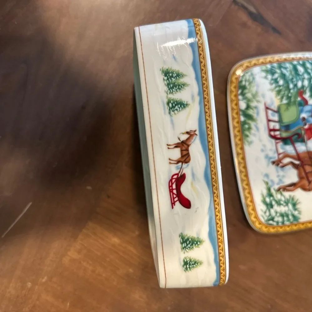 Mikasa Winter Sleigh Ride Decorative Box - Multicolor - Picture 6 of 7